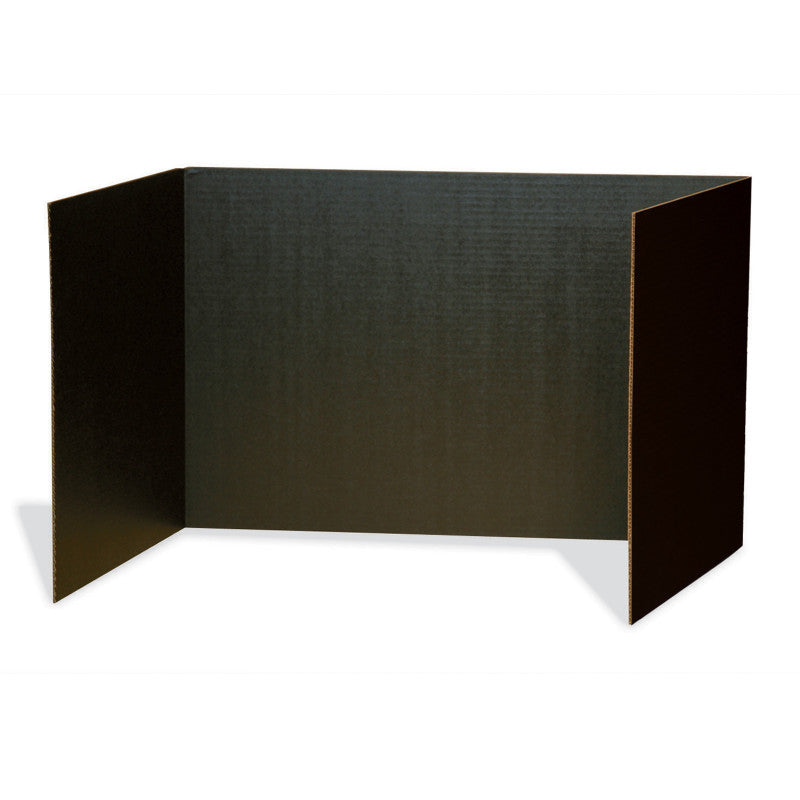 PACON - Privacy Boards, Black, 48" x 16", 4 Boards