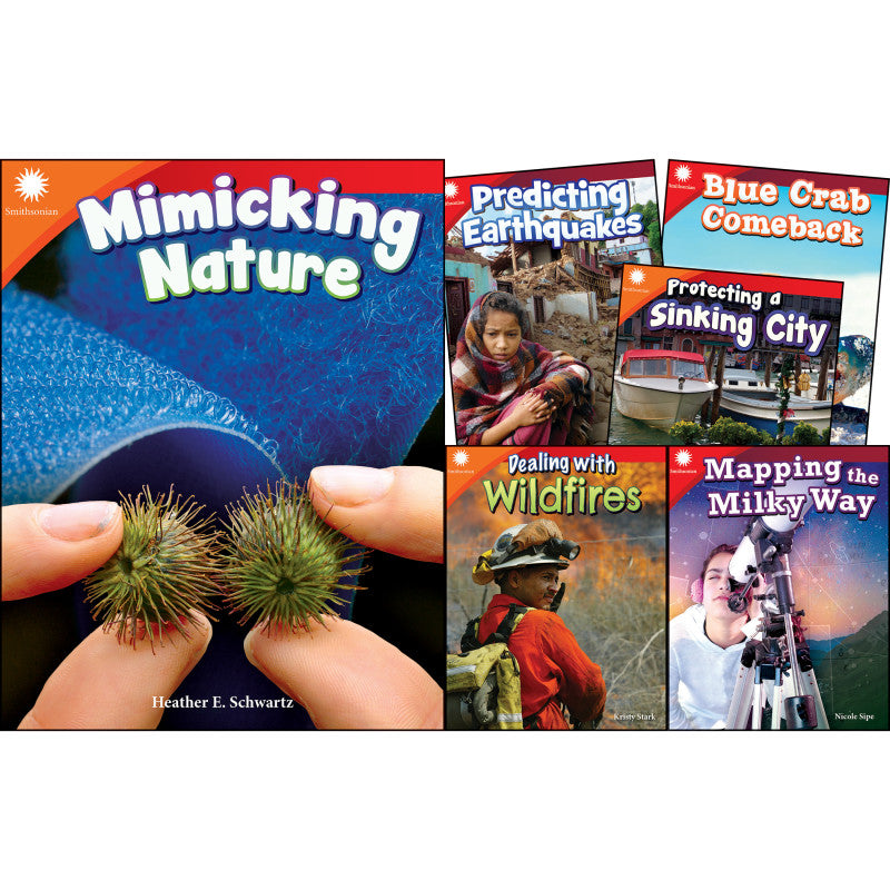 TEACHER CREATED MATERIALS - Smithsonian Informational Text: The Natural World, 6-Book Set, Grades 2-3