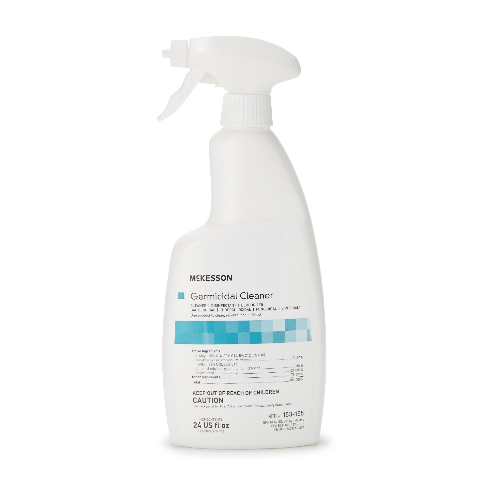 McKesson Brand - McKesson Surface Disinfectant Cleaner Alcohol Based Pump Spray Liquid 24 oz. Bottle Alcohol Scent NonSterile [1/EA]