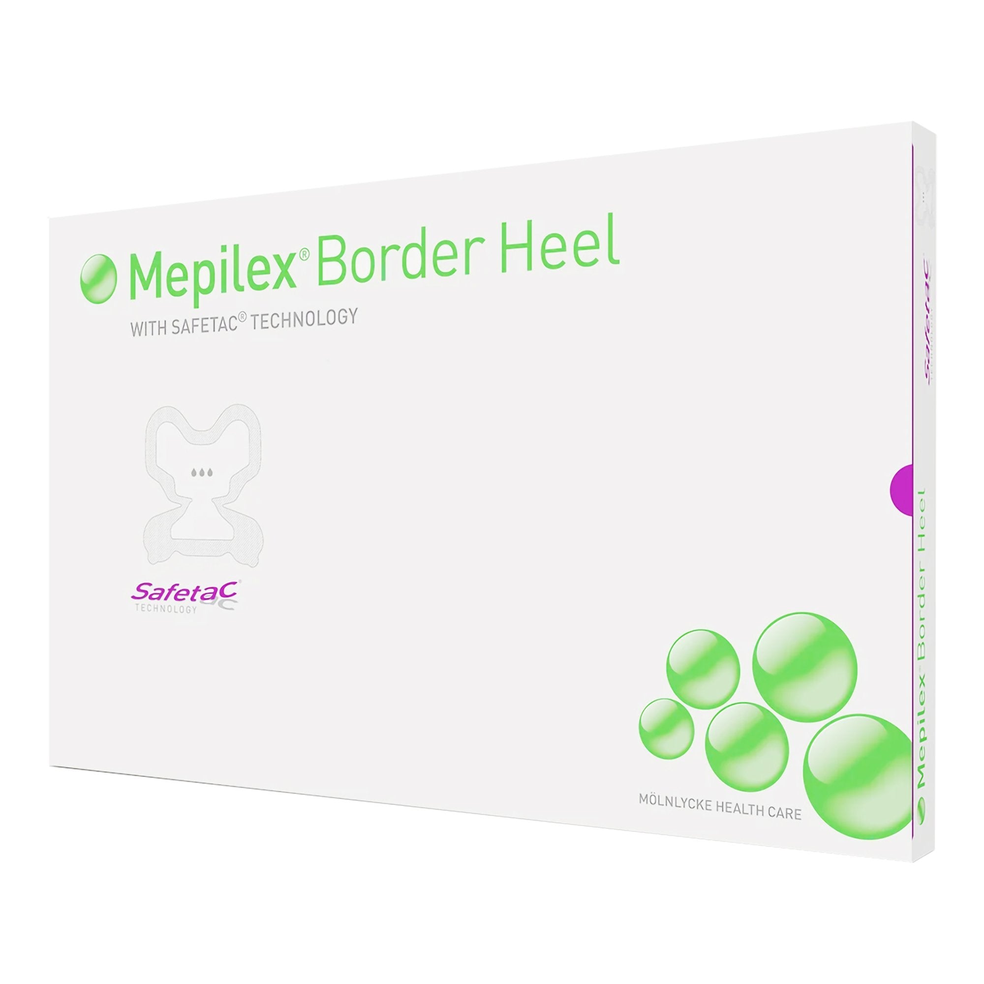 Molnlycke - Foam Dressing Mepilex® Border Heel 8-3/5 X 9 Inch With Border Film Backing Silicone Adhesive Heel Sterile [10/BX]