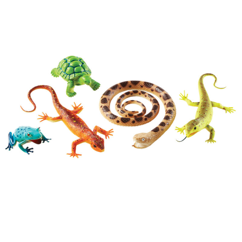 LEARNING RESOURCES - Jumbo Reptiles & Amphibians, Set of 5