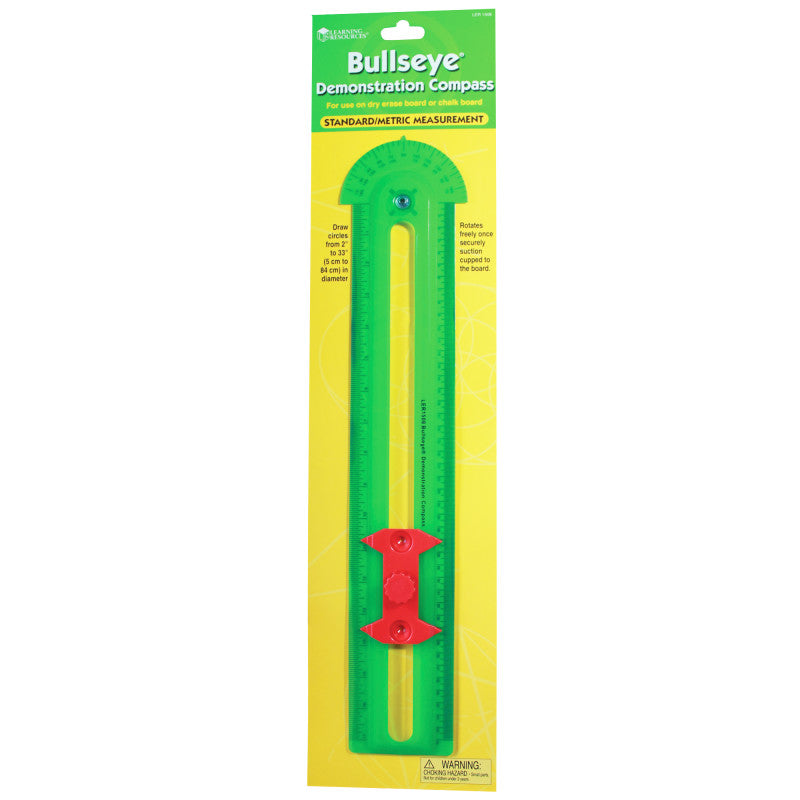 LEARNING RESOURCES - Bullseye Demonstration Compass, U.S. Customary