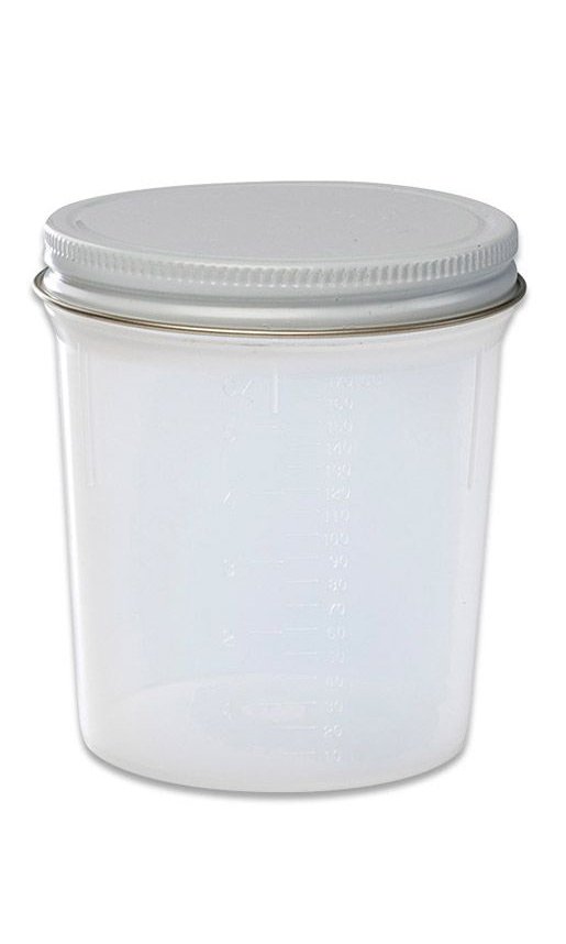 Cardinal - Specimen Container 120 mL (4 oz.) Screw Cap Unprinted NonSterile [20/BG]
