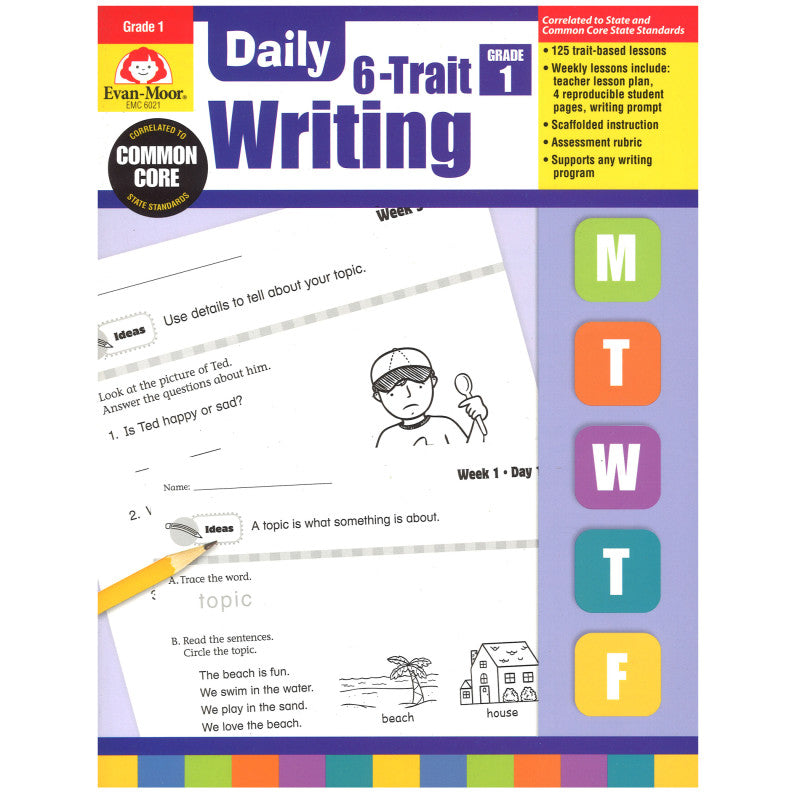 EVAN-MOOR - Daily 6-Trait Writing Book, Grade 1