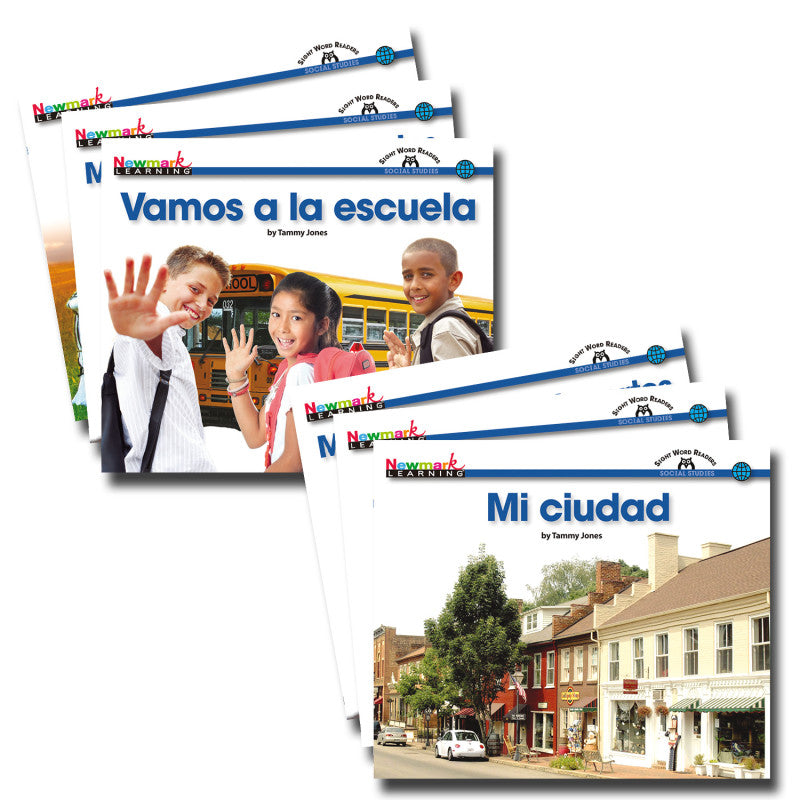 NEWMARK LEARNING - En Español: Sight Word Reader Social Studies, Set of 16