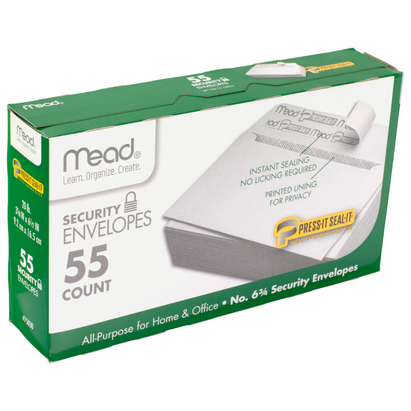 Press-It Seal-It® Security Envelopes, #6.75, 55 count
