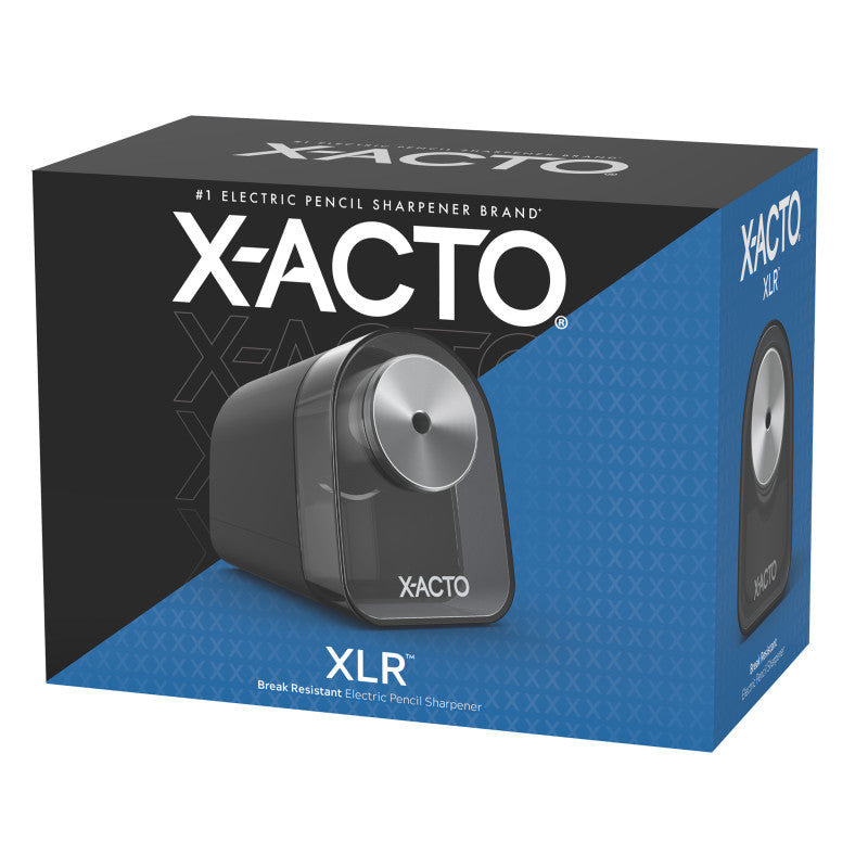 X-ACTO - Pencil Sharpener, XLR Electric Pencil Sharpener, Pencil Saver, SafeStart Motor, Black, 1818x