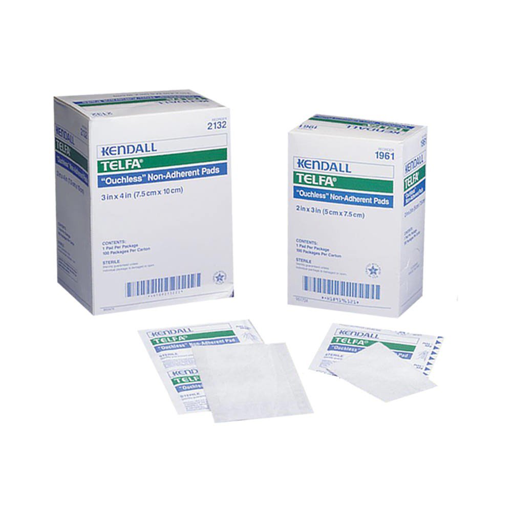 Cardinal - Non-Adherent Dressing Telfa™ Ouchless 3 X 8 Inch NonSterile 200 per Pack [1000/CS]