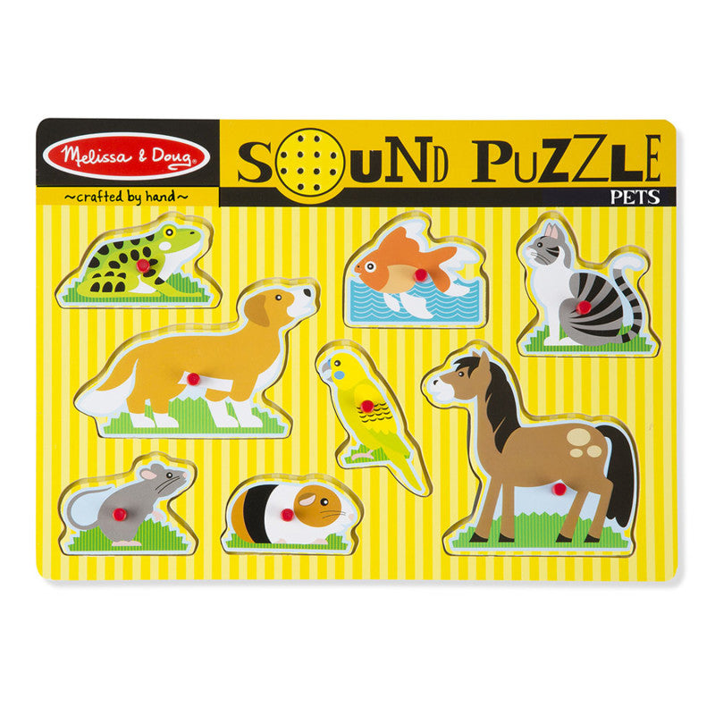 MELISSA & DOUG - Pets Sound Puzzle, 8 Pieces
