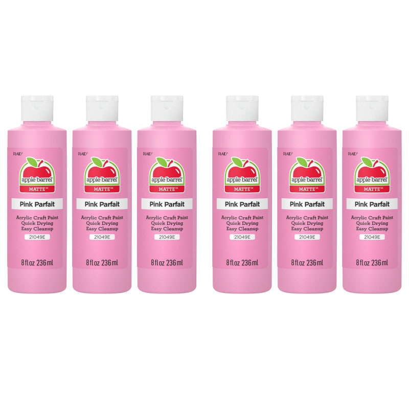 Acrylic Paint Matte, 8oz., Pink Parfait, Pack of 6