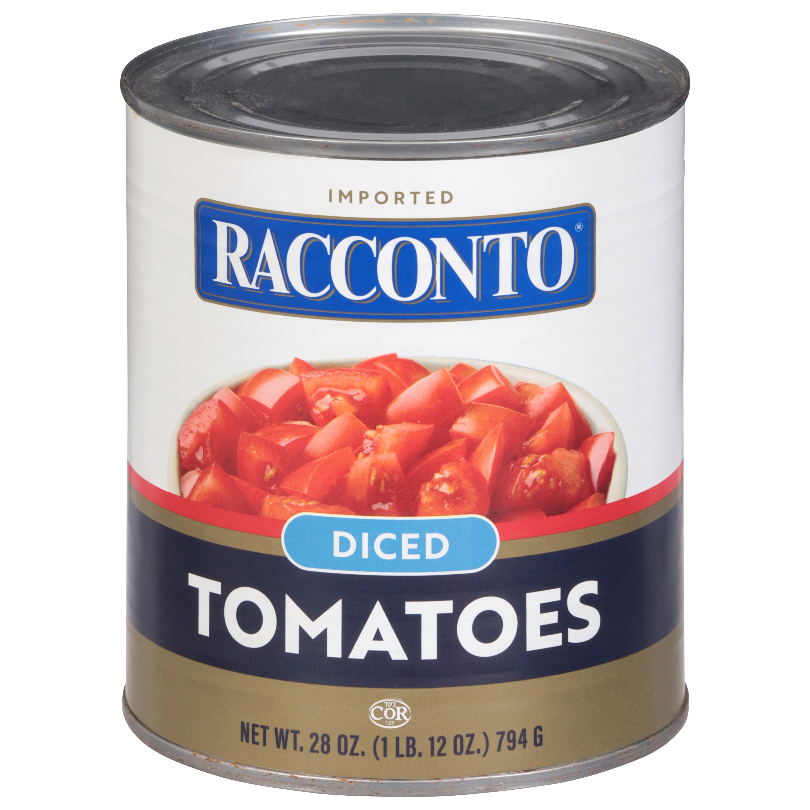 Racconto Diced Tomatoes 28 oz - Case of 12