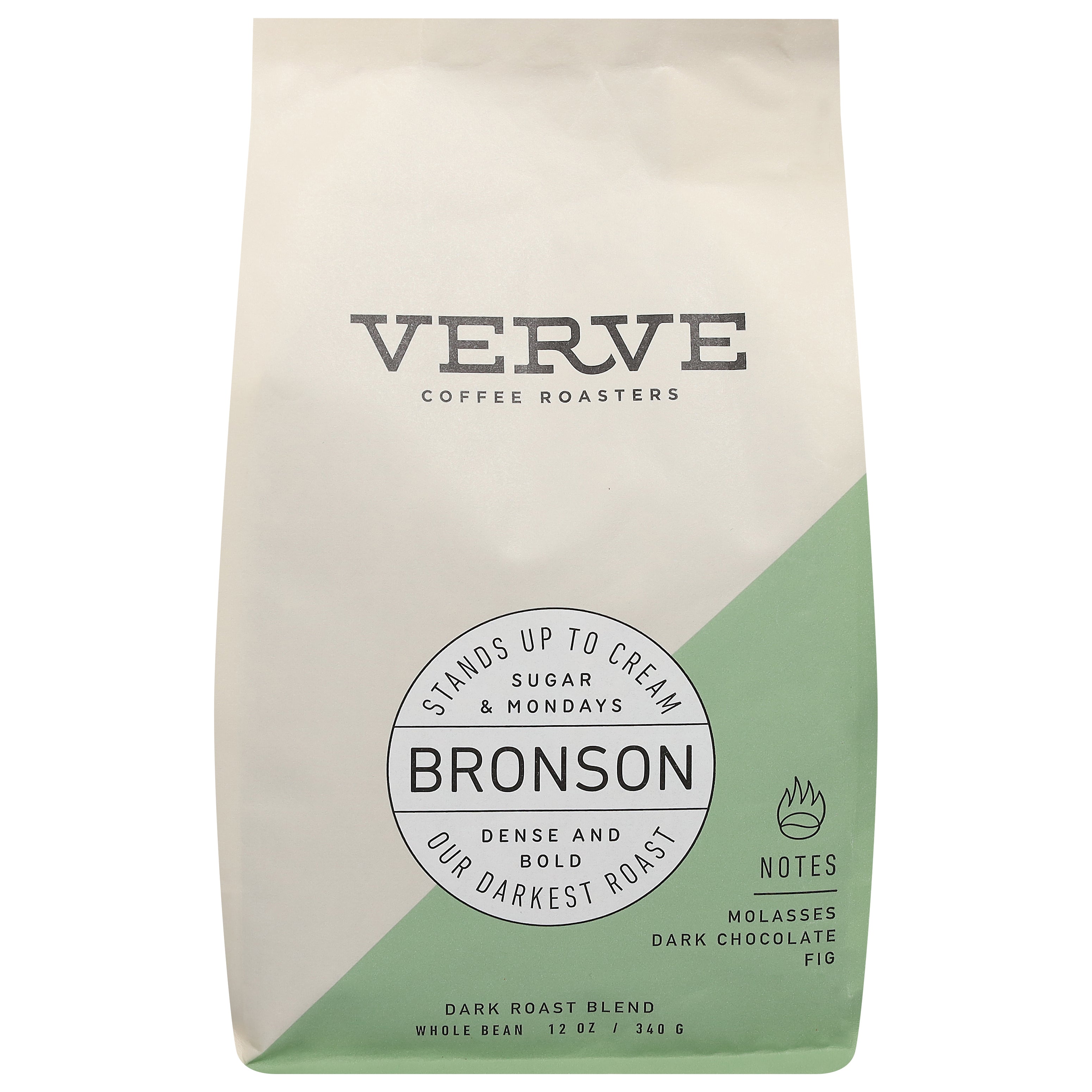 Verve Coffee Roasters Dark Roast Blend Whole Bean Molasses Dark Chocolate Coffee 12 oz - Case of 6