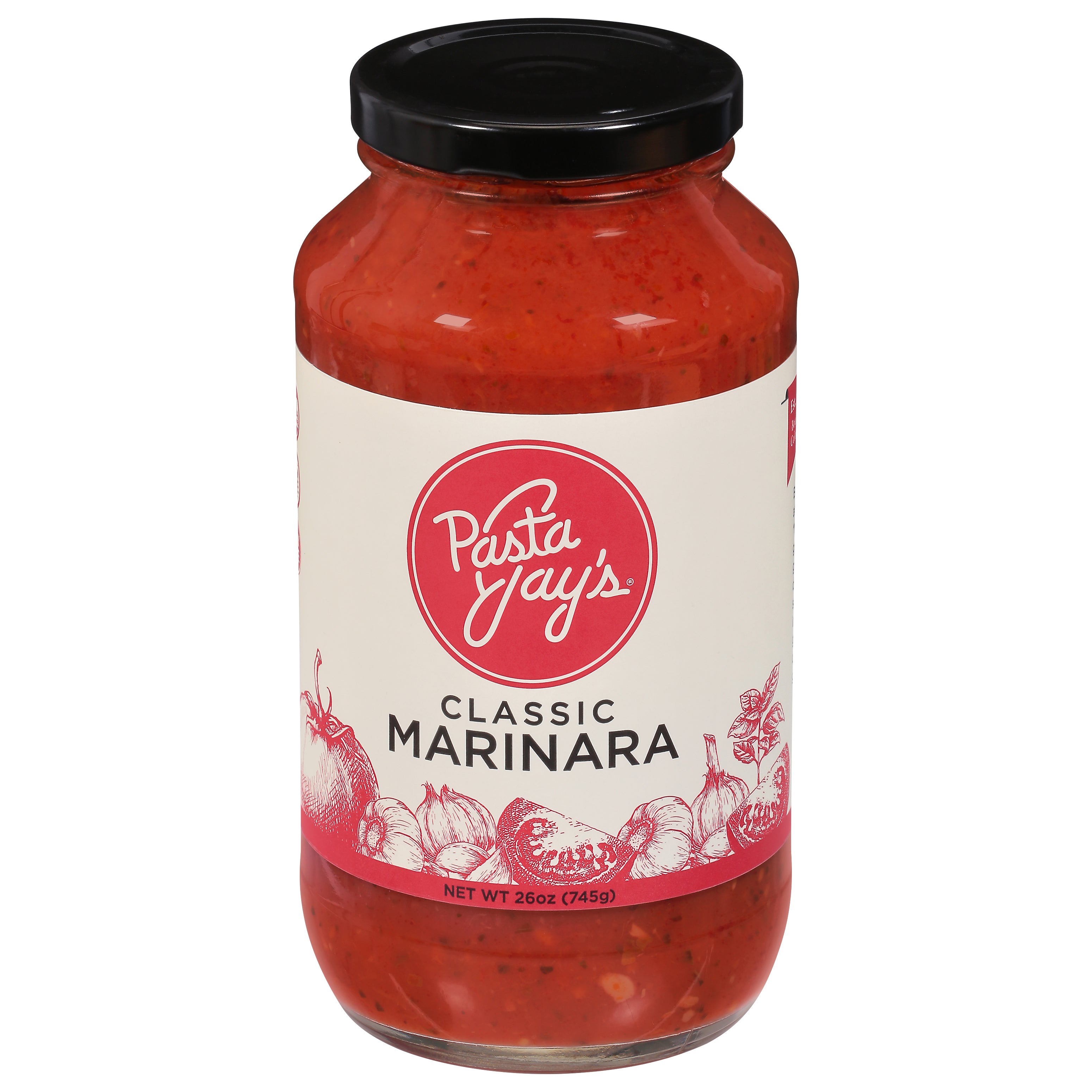 Pasta Jay's Classic Classic Marinara 26 oz - Case of 6