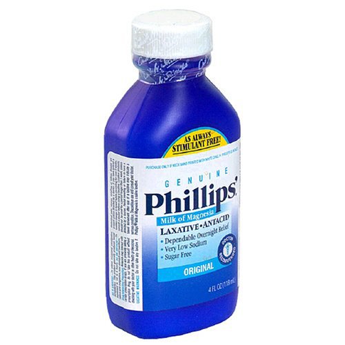 Bayer - Laxative Phillips'® Milk of Magnesia Original Flavor Liquid 4 oz. 400 mg / 5 mL Strength Magnesium Hydroxide [1/EA]