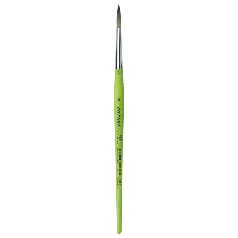 FIT Synthetics Student Brush, Synthetic, Acrylic & Tempera, Round, Series 373, Size 6
