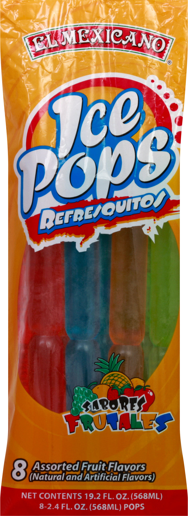 El Mexicano Ice Pops 8 ea - Case of 15