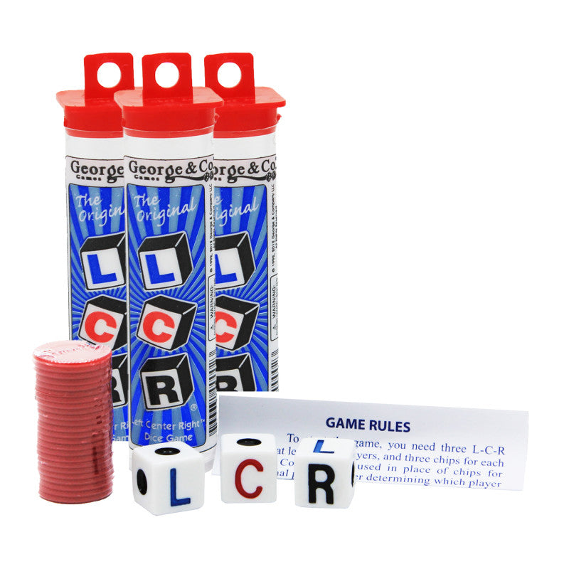 KOPLOW GAMES - Left, Center, Right Dice Game, Pack of 3
