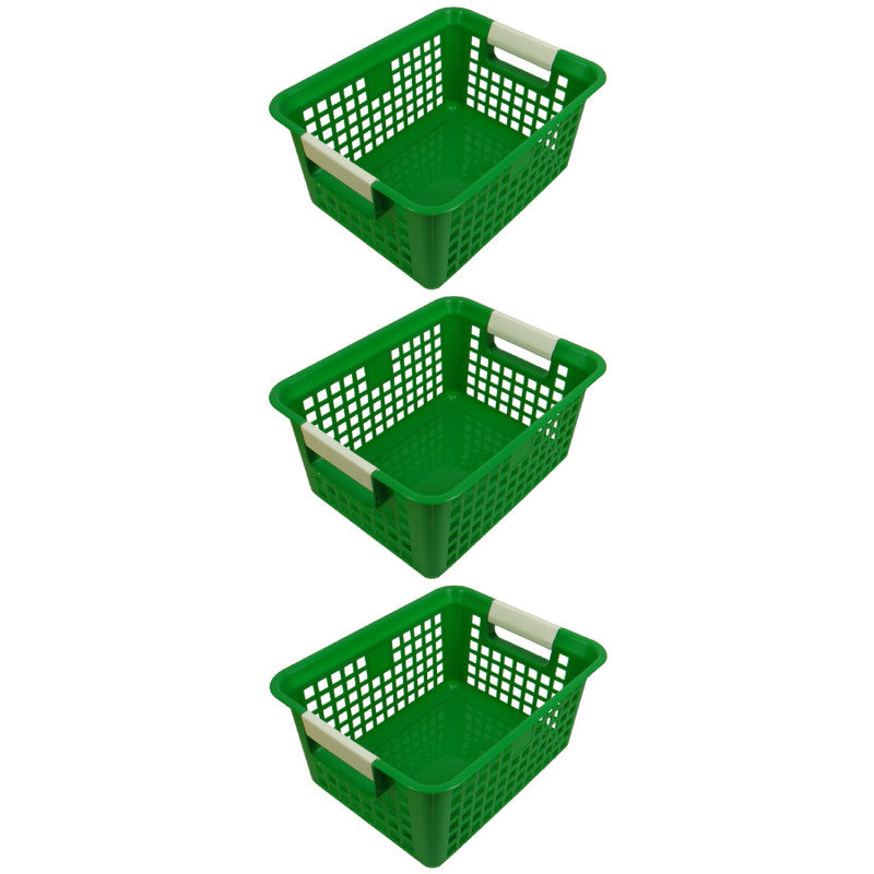 ROMANOFF - Tattle® Book Basket, Green, Pack of 3