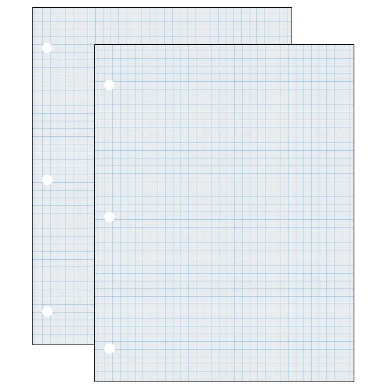 PACON - Graphing Paper, White, 2-sided, 1/4" Quadrille Ruled 8-1/2" x 11", 500 Sheets Per Pack, 2 Packs