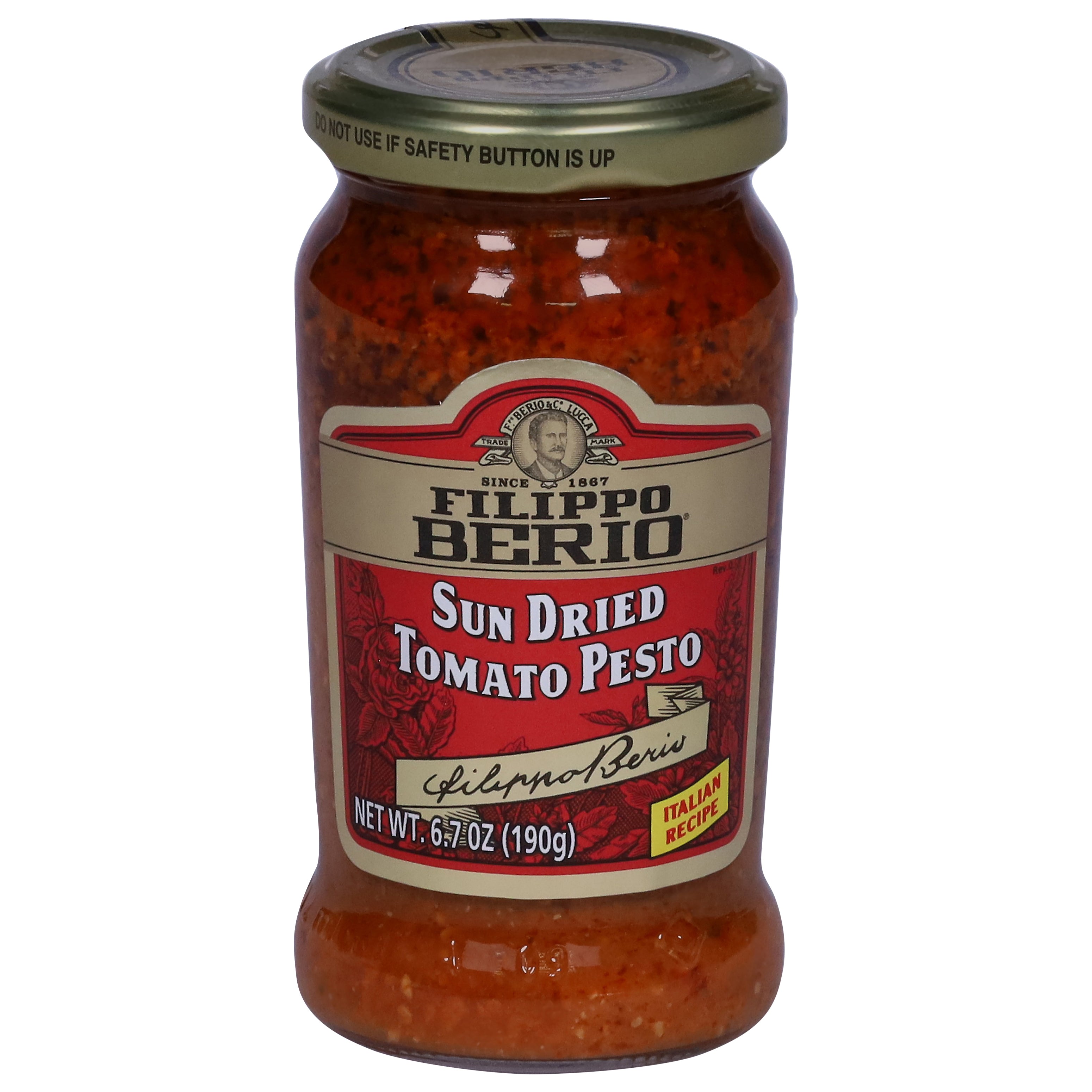 Filippo Berio Sun Dried Tomato Pesto 6.7 oz - Case of 6