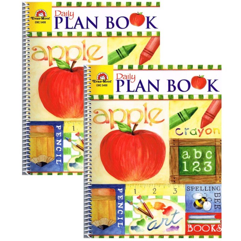 EVAN-MOOR - School Days Daily Plan Book, Pack of 2