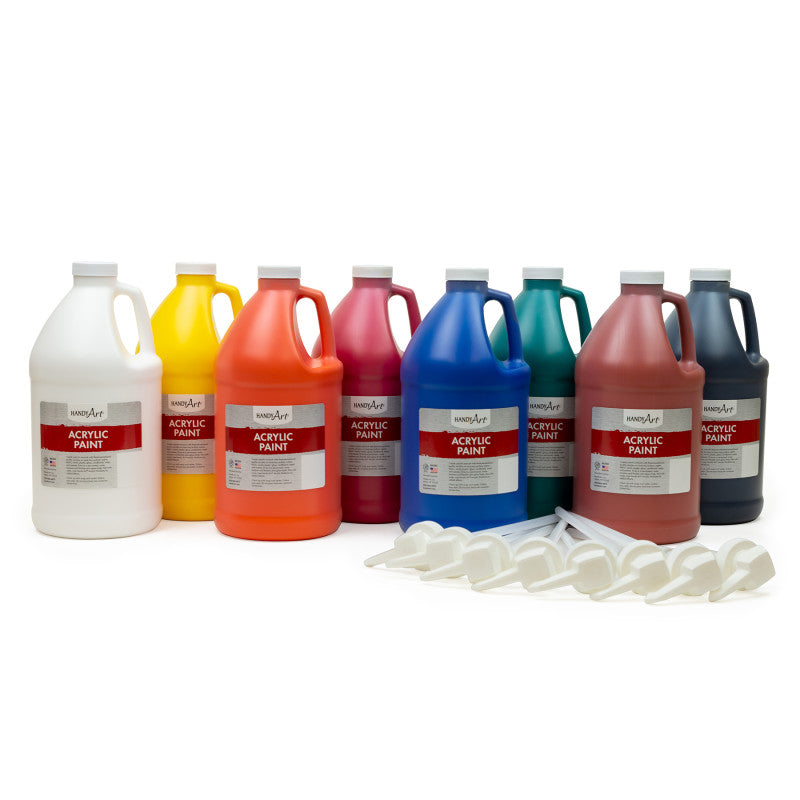 HANDY ART - Acrylic 8 - Half Gallon Primary Set