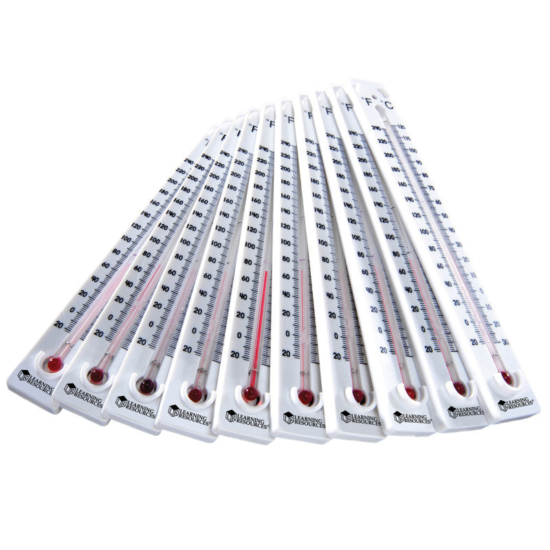 LEARNING RESOURCES - Boiling Point Thermometers, Set of 10