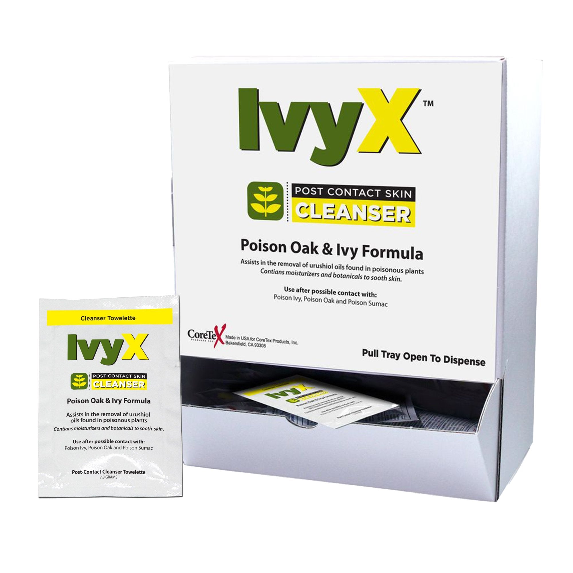 Coretex Products - Itch Relief IvyX™ Post-Contact Towelette 25 per Box Individual Packet [25/BX]