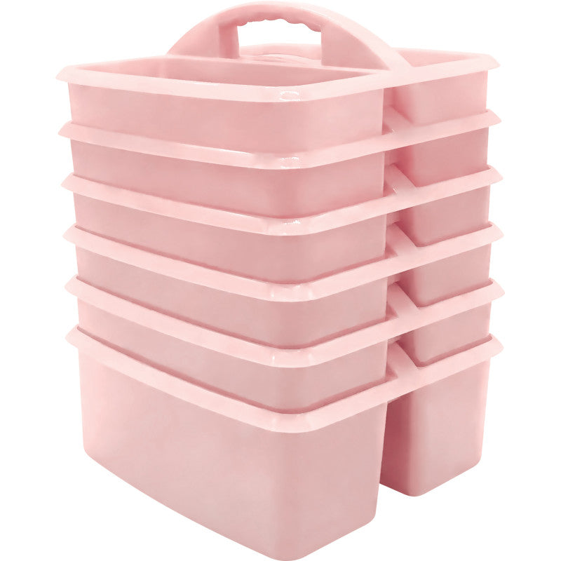 TEACHER CREATED RESOURCES - Storage Caddy, Light Pink, Pack of 6