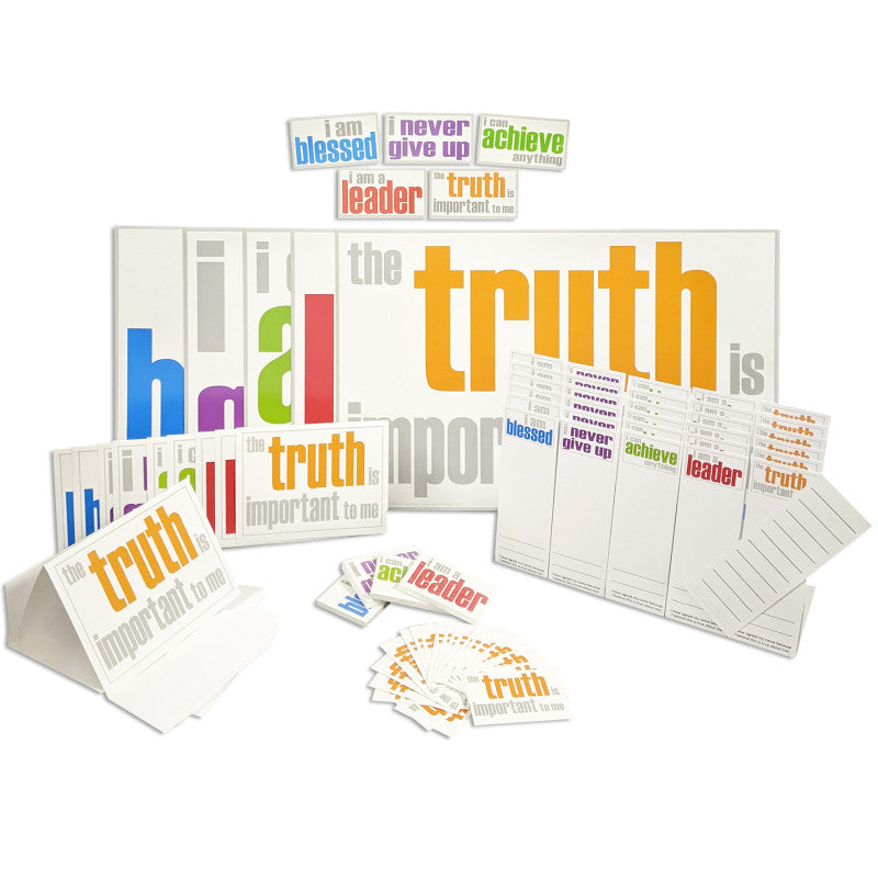 INSPIRED MINDS - Encouragement Ultra Booster Set, Posters, Magnets, Notes, Page Keepers, Note Cards, 150 Pieces