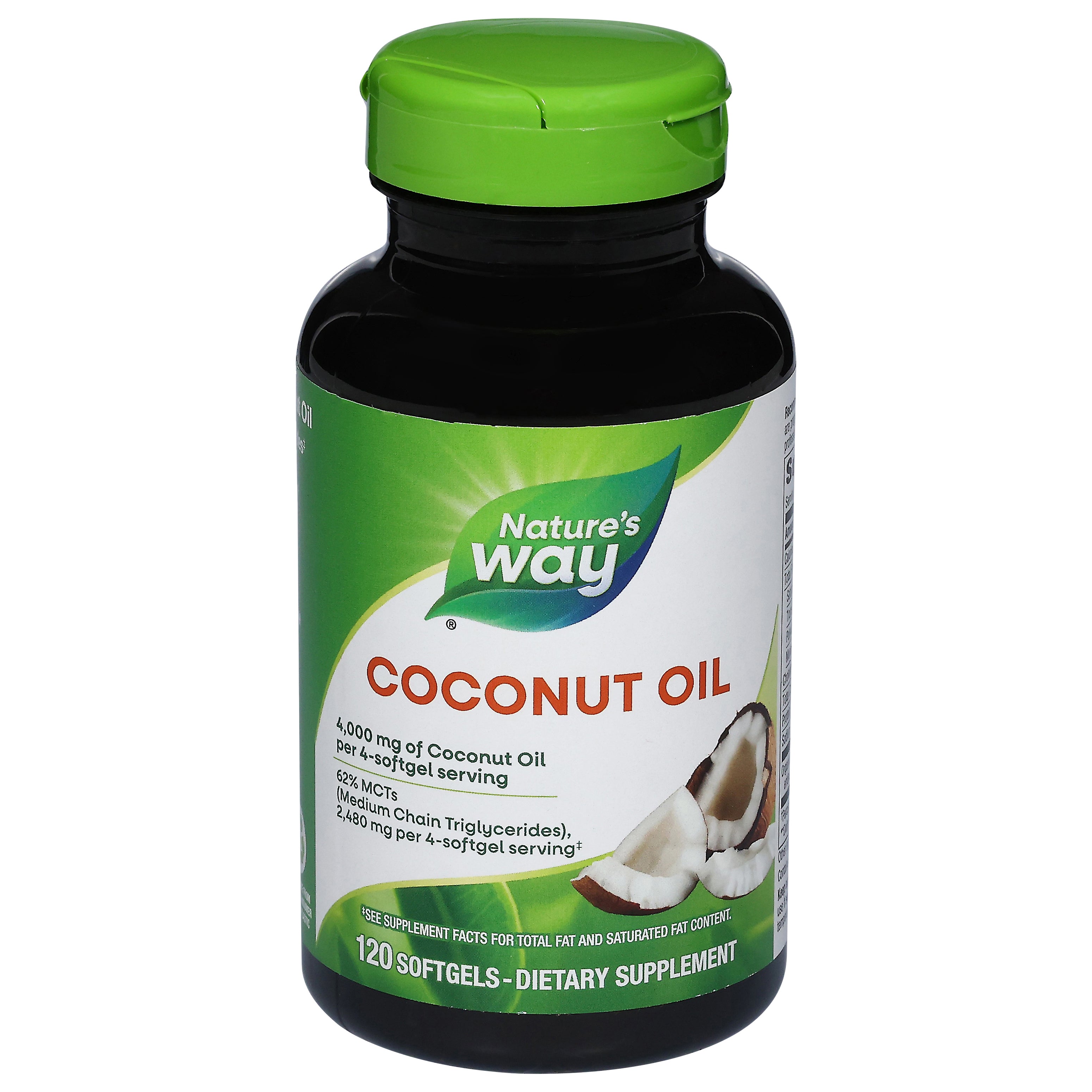 Nature's Way Coconut Oil 120 Softgels - Case of 3