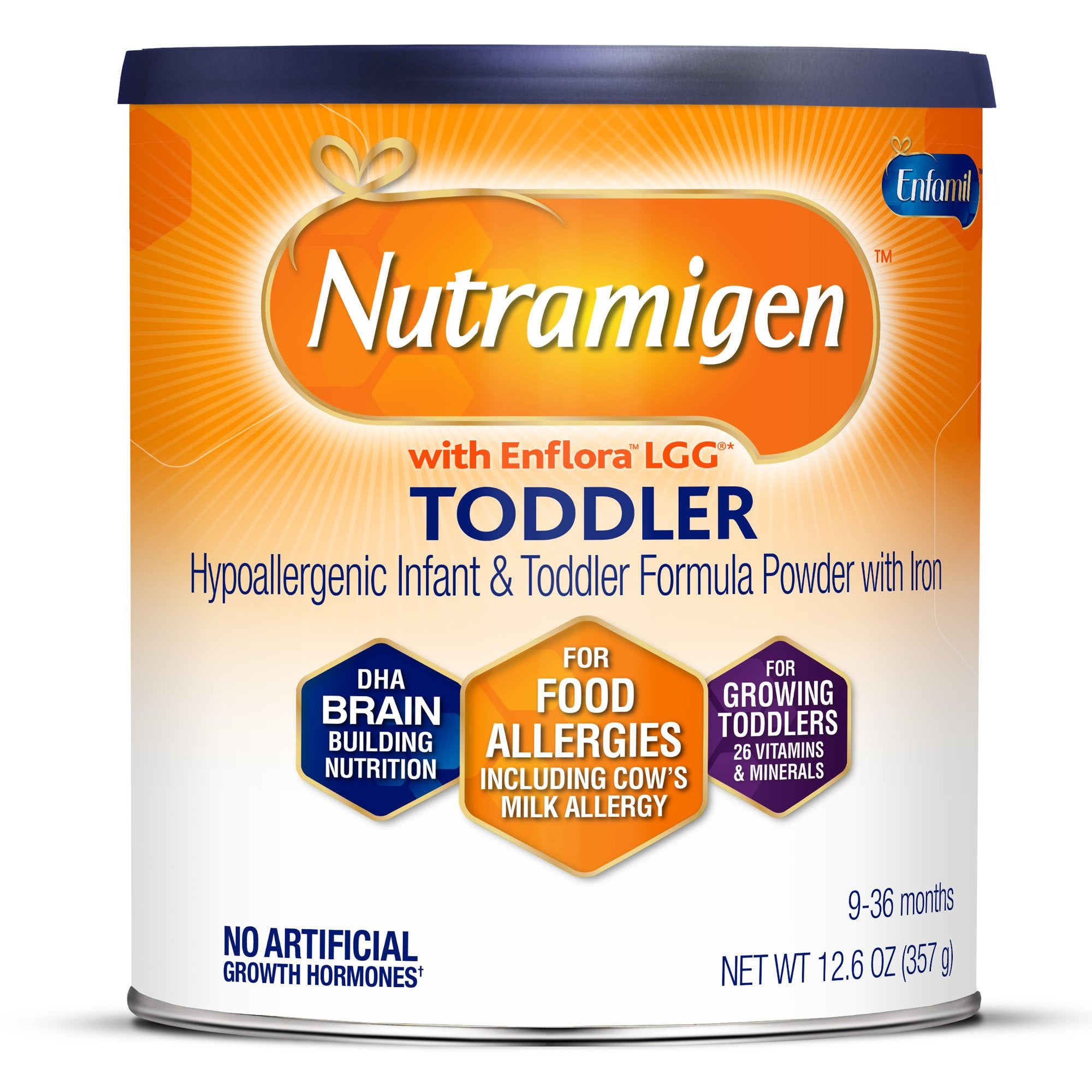 Mead Johnson - Toddler Formula Nutramigen™ with Enflora LGG® Unflavored 12.6 oz. Can Powder Iron Cow's Milk Allergy [6/CS]