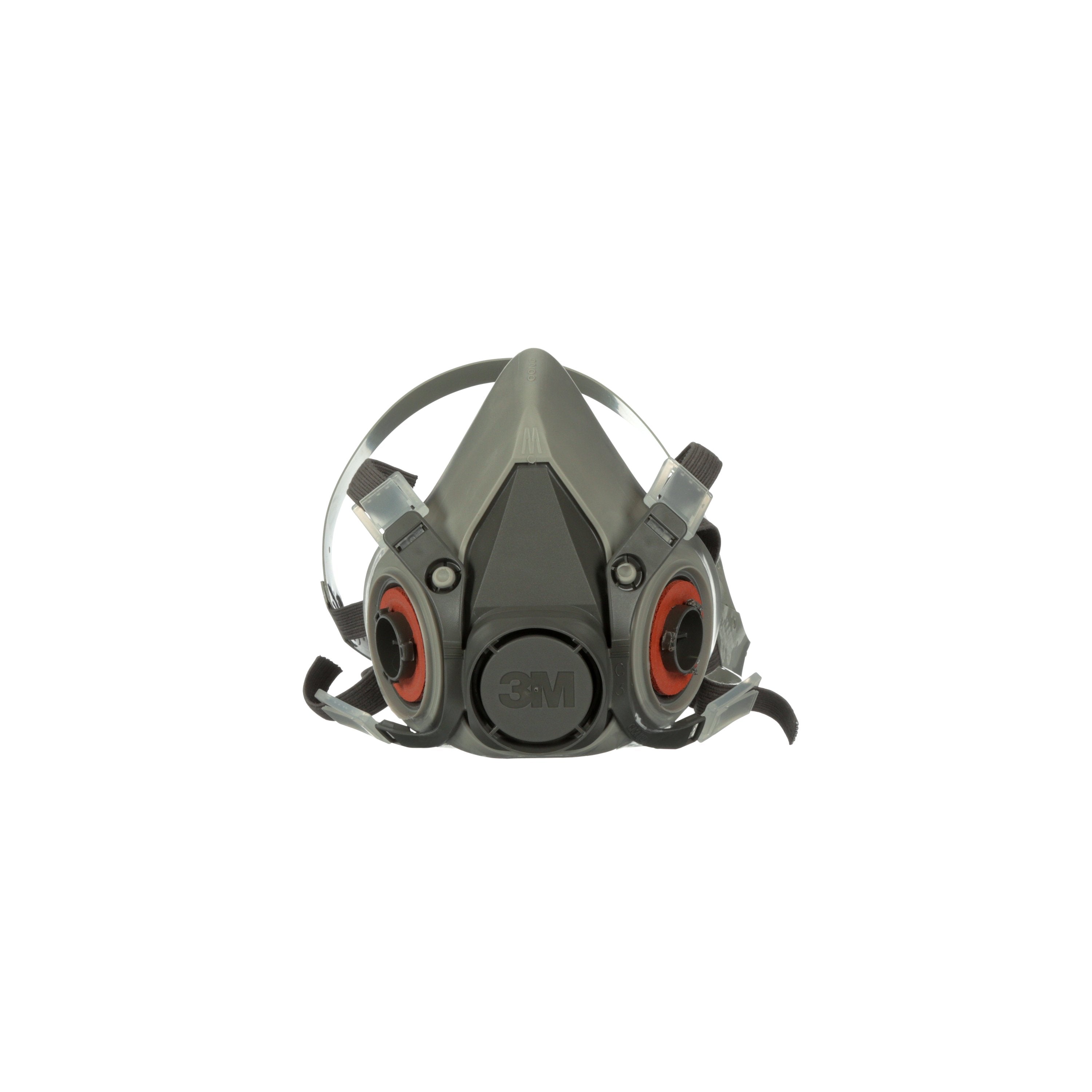 3M Company - 3M™ 6000 Reusable Respirator Industrial Half Face 4 Point Adjustable Head Strap Medium Gray / White [1/EA]