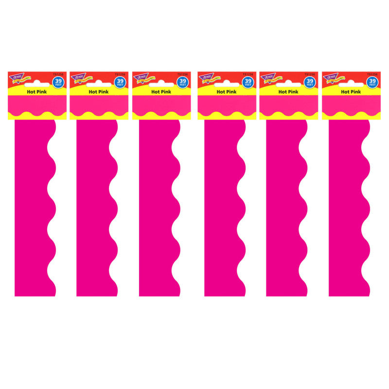 TREND - Hot Pink Terrific Trimmers®, 39 Feet Per Pack, 6 Packs