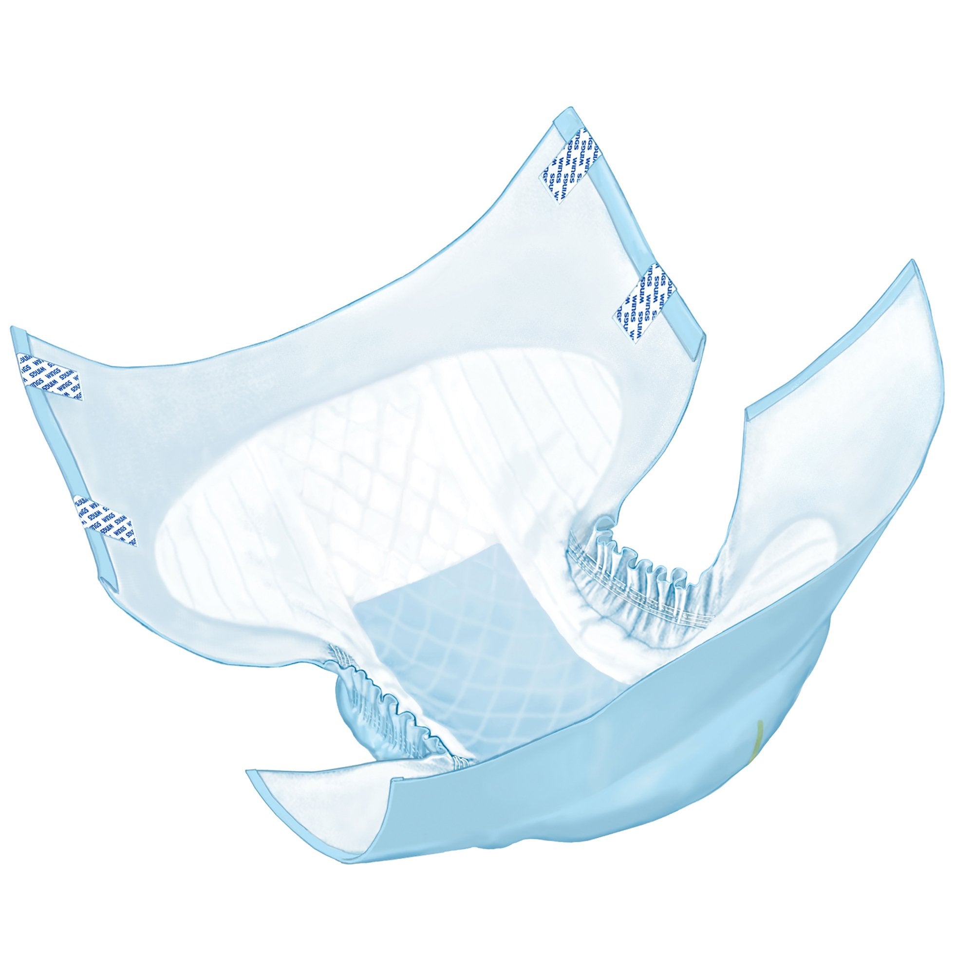 Cardinal - Unisex Youth Incontinence Brief Wings™ Plus Small Disposable Heavy Absorbency [96/CS]