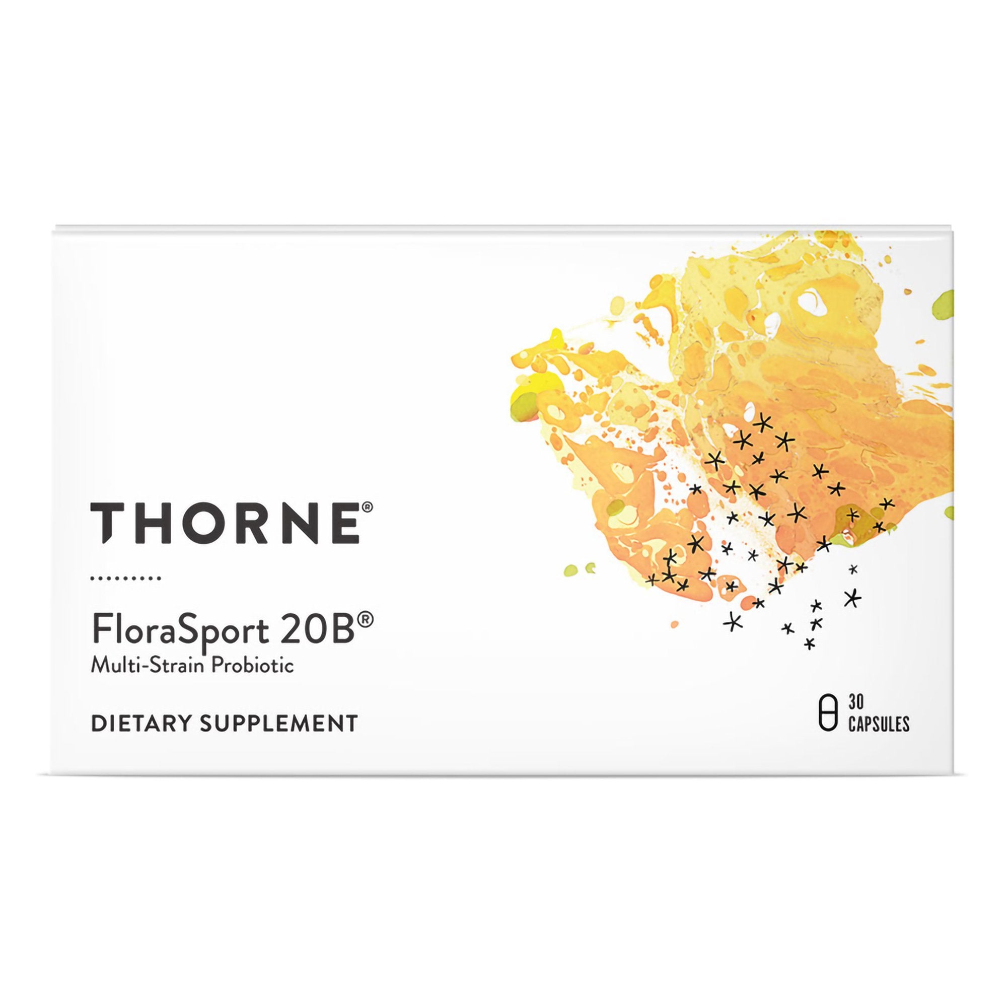 Thorne Research Inc - Probiotic Dietary Supplement THORNE® FloraSport 20B® 30 Per Bottle Capsule [12/CS]