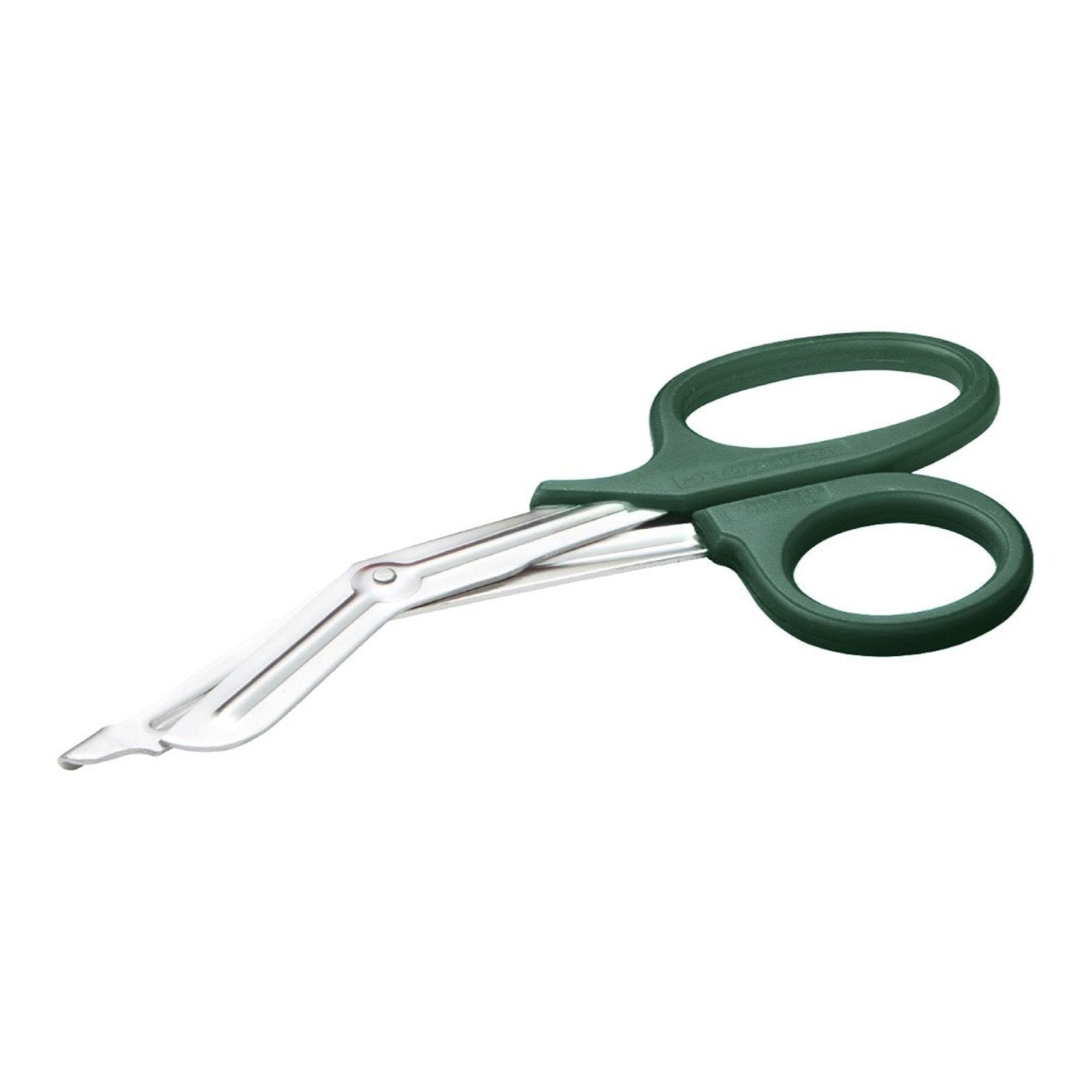 McKesson Brand - Trauma Shears McKesson Medicut™ Green 7-1/4 Inch Length Medical Grade Stainless Steel Finger Ring Handle Blunt Tip / Blunt Tip [10/CS]