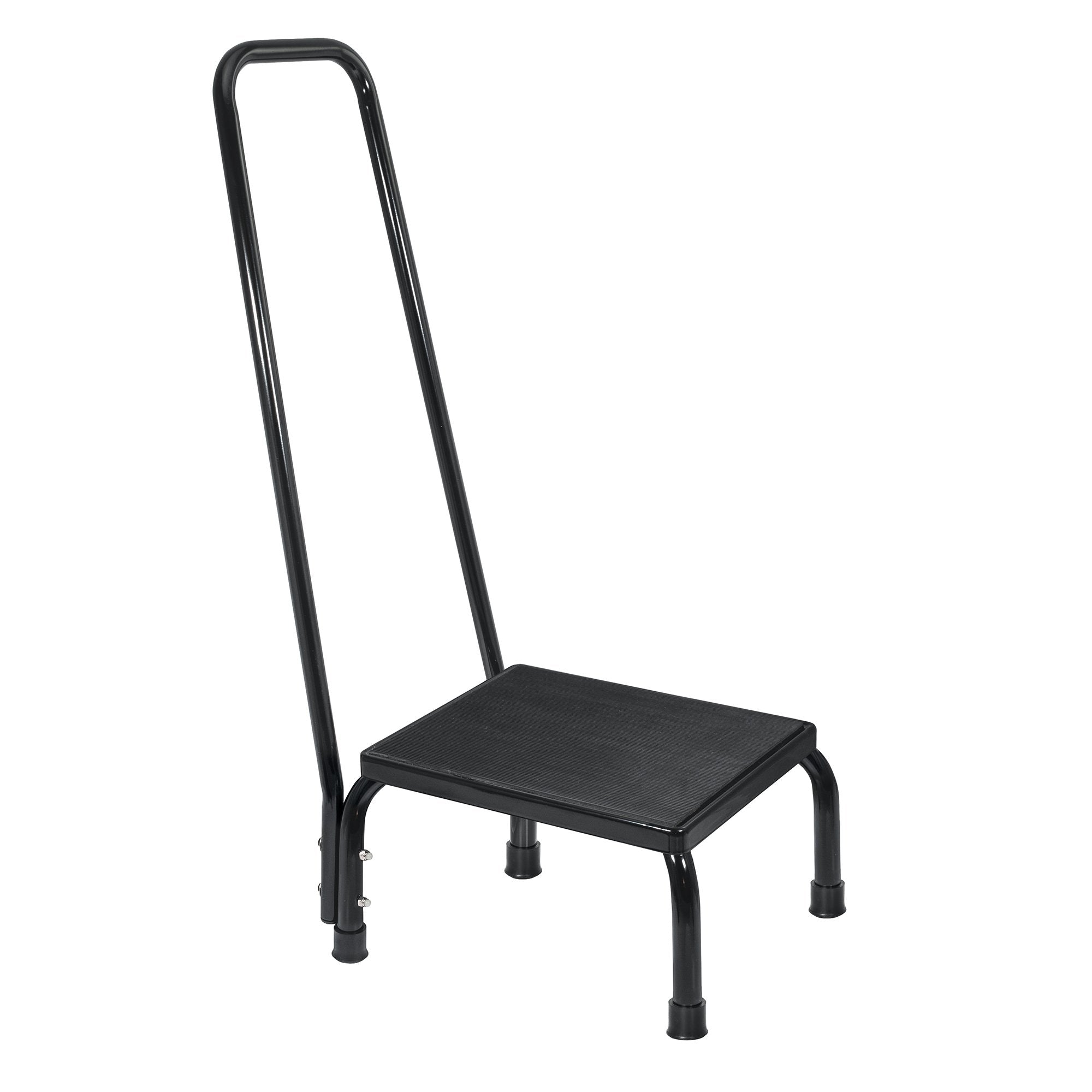 McKesson Brand - Step Stool with Handrail McKesson 1 Step Powder Coated Steel Frame 8-3/4 Inch Step Height [2/CS]