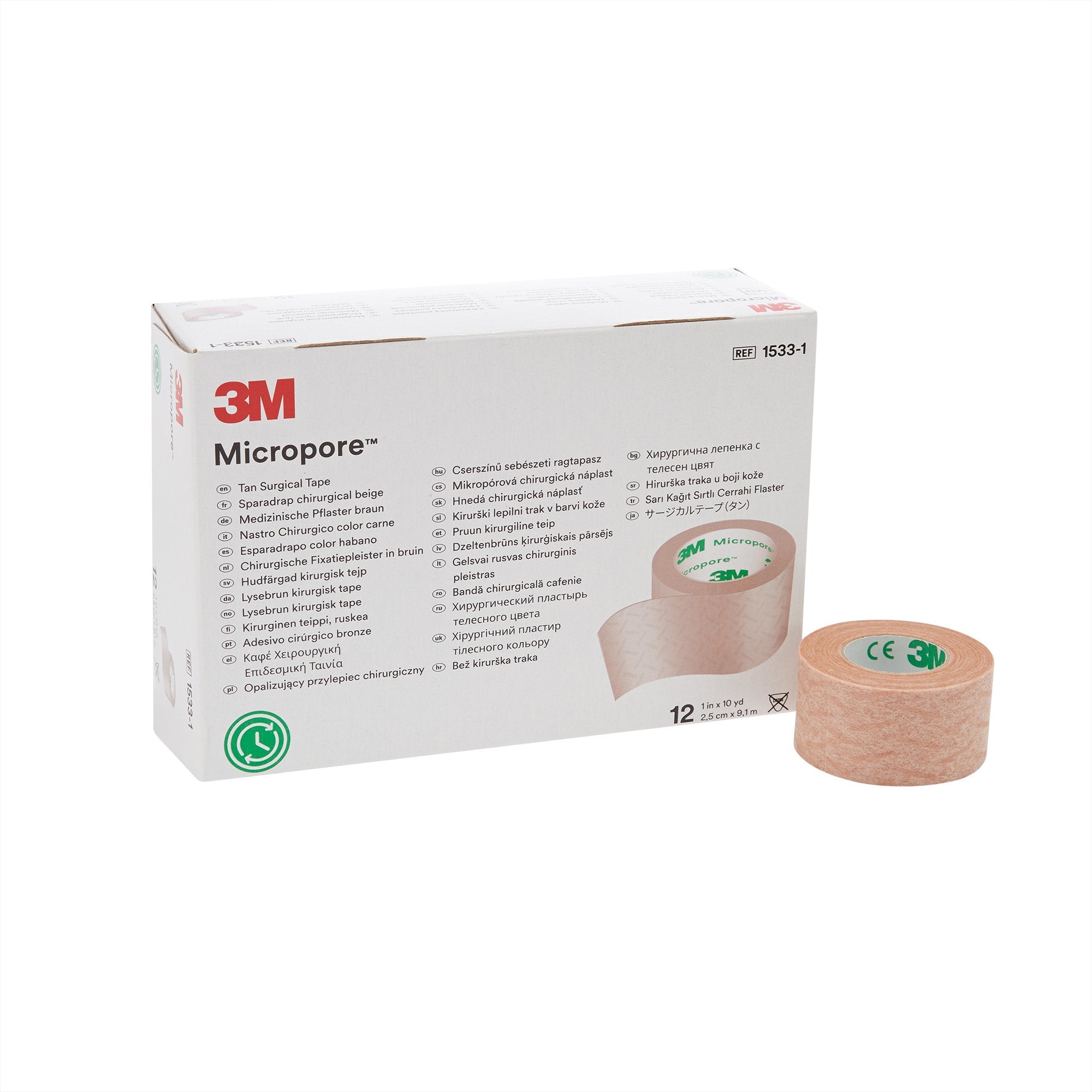 Solventum Corporation - Medical Tape 3M™ Micropore™ Tan 1 Inch X 10 Yard Paper NonSterile [120/CS]