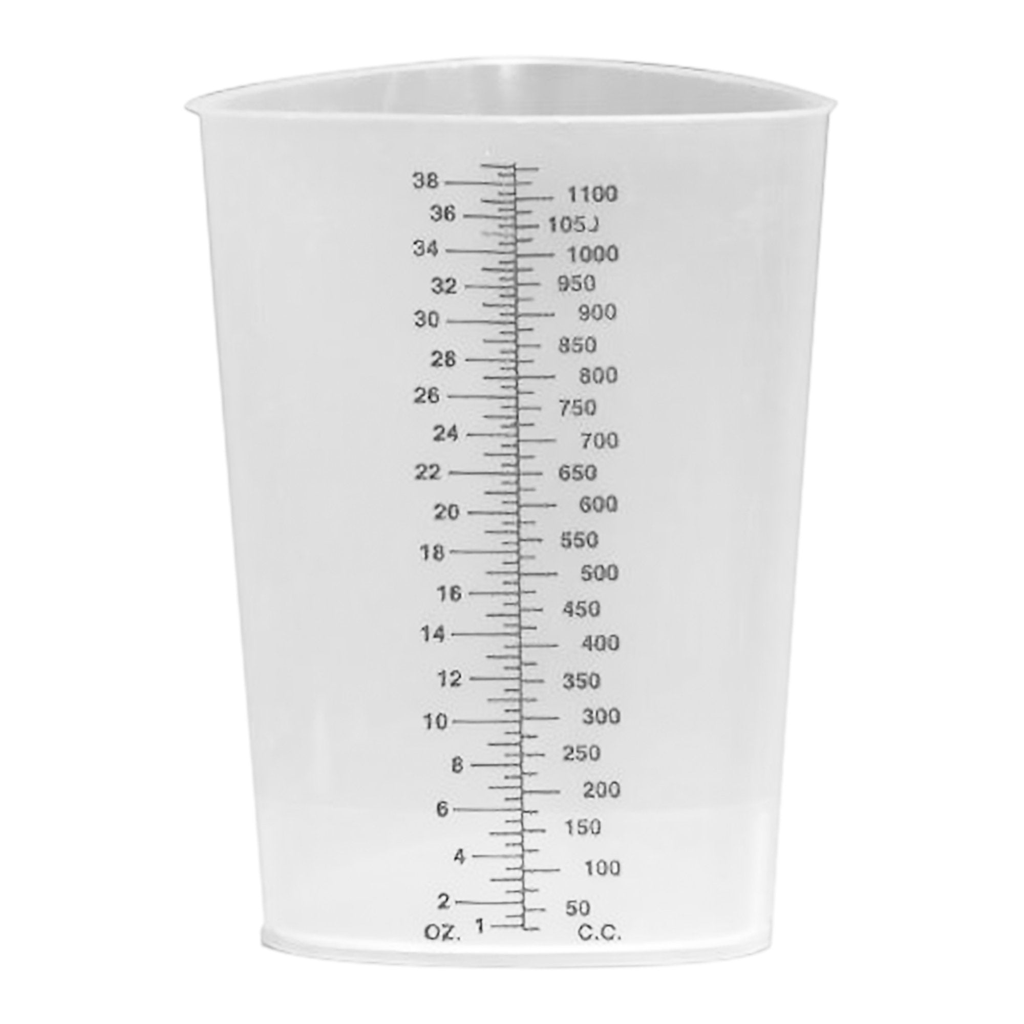 Plasti-Products - Graduated Beaker Plasti-Grad® Triangular Polypropylene 1,200 mL [200/CS]