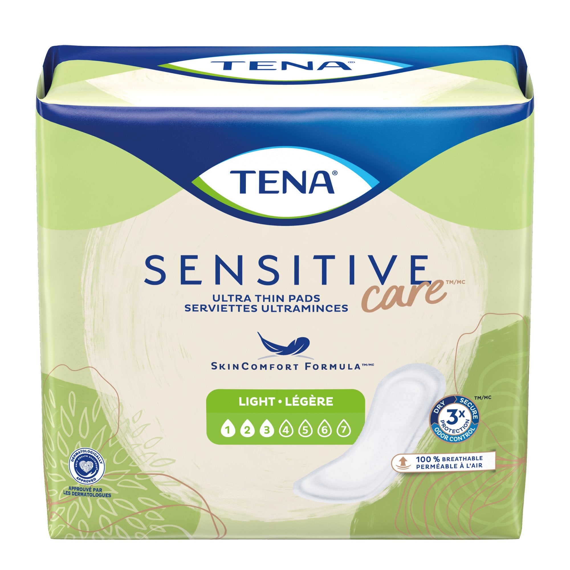 Essity HMS North America Inc - Bladder Control Pad TENA Sensitive Care™ Ultra Thin Light 10 Inch Length Light Absorbency Dry-Fast Core™ One Size Fits Most [144/CS]