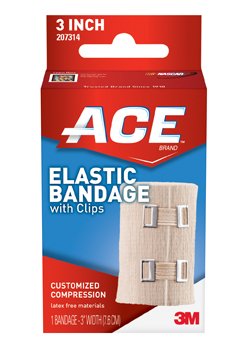 3M Company - Elastic Bandage 3M™ ACE™ 3 Inch Width Clip Detached Closure Tan NonSterile Standard Compression [1/EA]