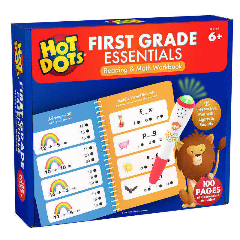 EDUCATIONAL INSIGHTS - Hot Dots® First Grade Essentials Reading & Math Workbook