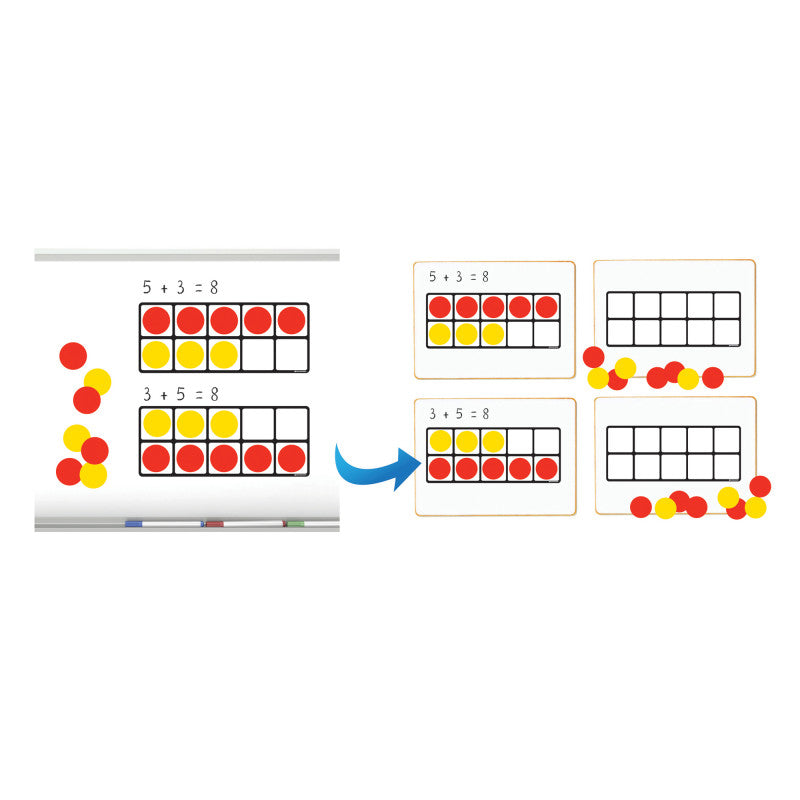 DOWLING MAGNETS - Ten Frames Magnet Math Set