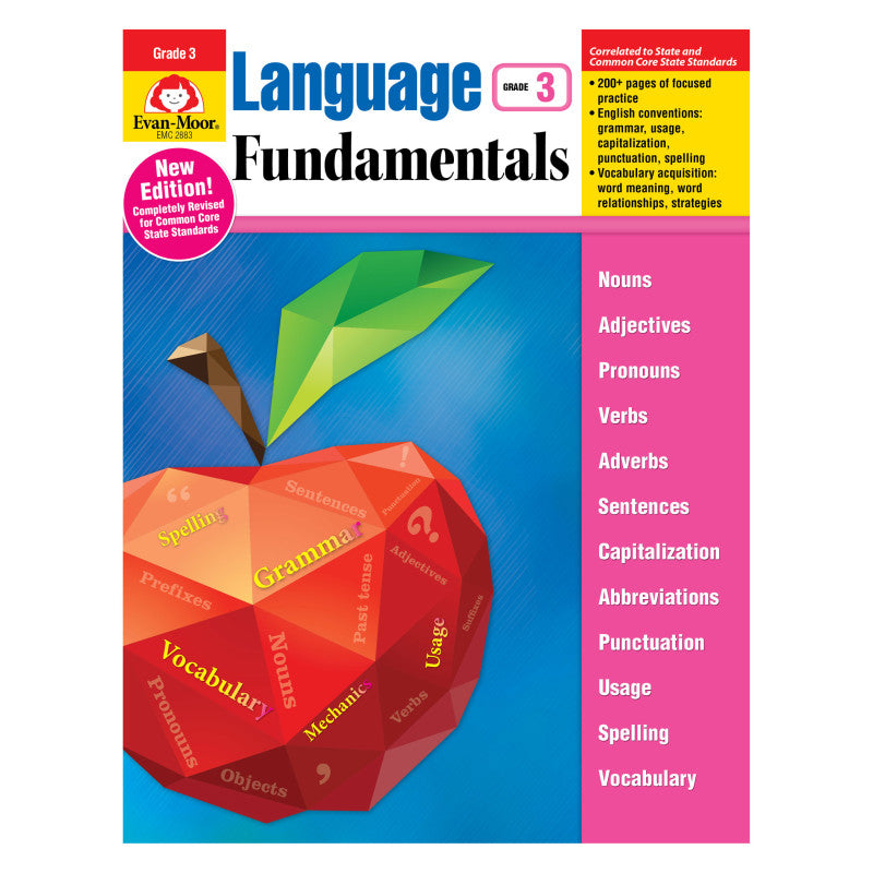 EVAN-MOOR - Language Fundamentals, Grade 3 - Teacher Reproducibles, Print