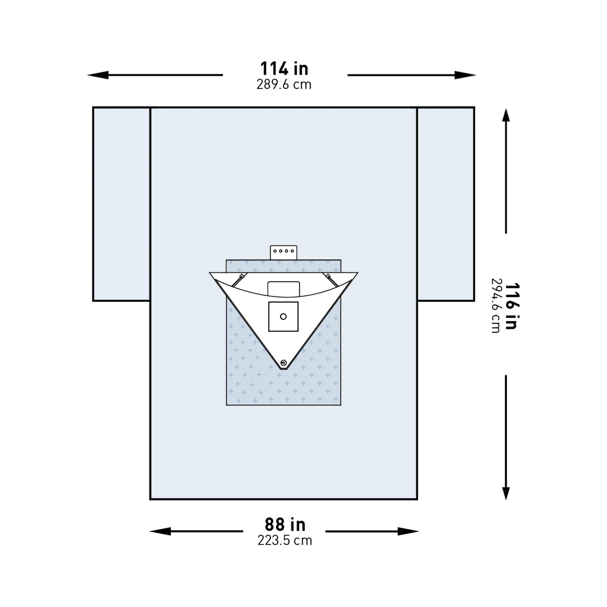 McKesson Brand - Orthopedic Drape McKesson Heavy-Duty Knee Arthroscopy Drape 114 W X 88 W X 116 L Inch Sterile [1/PK]
