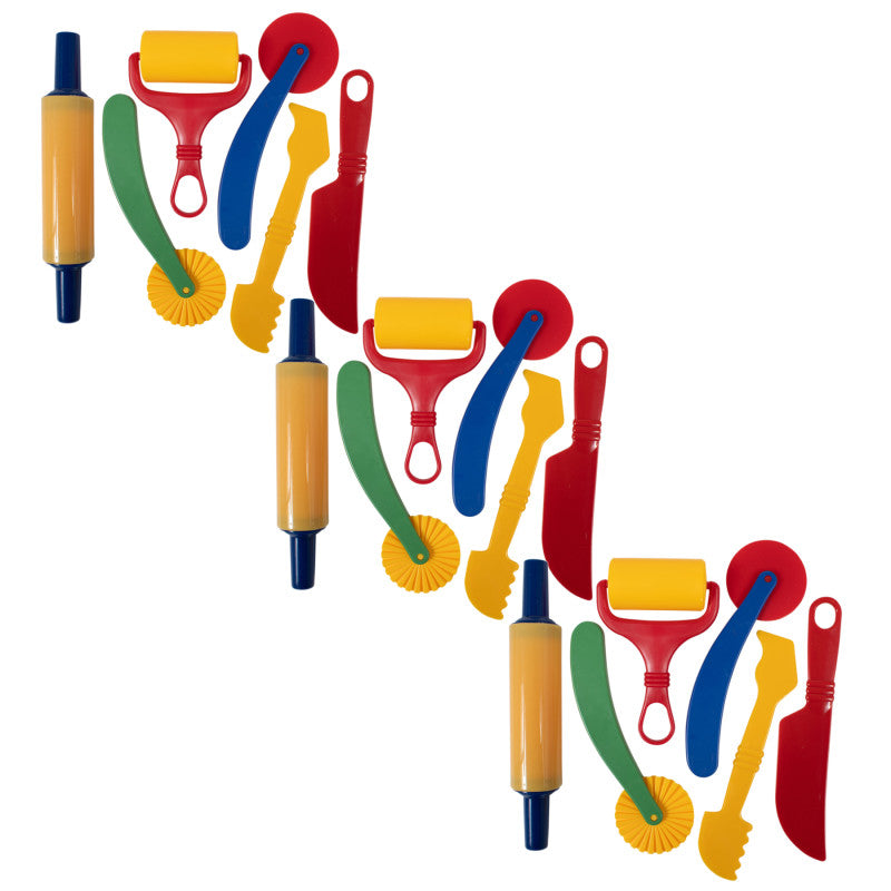 READY 2 LEARN - Dough Tools - 6 Per Set, 3 Sets