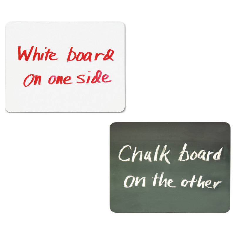 PACON - Combo Board, 2-Sided, Chalk/Whiteboard, 9" x 12", 10 Boards