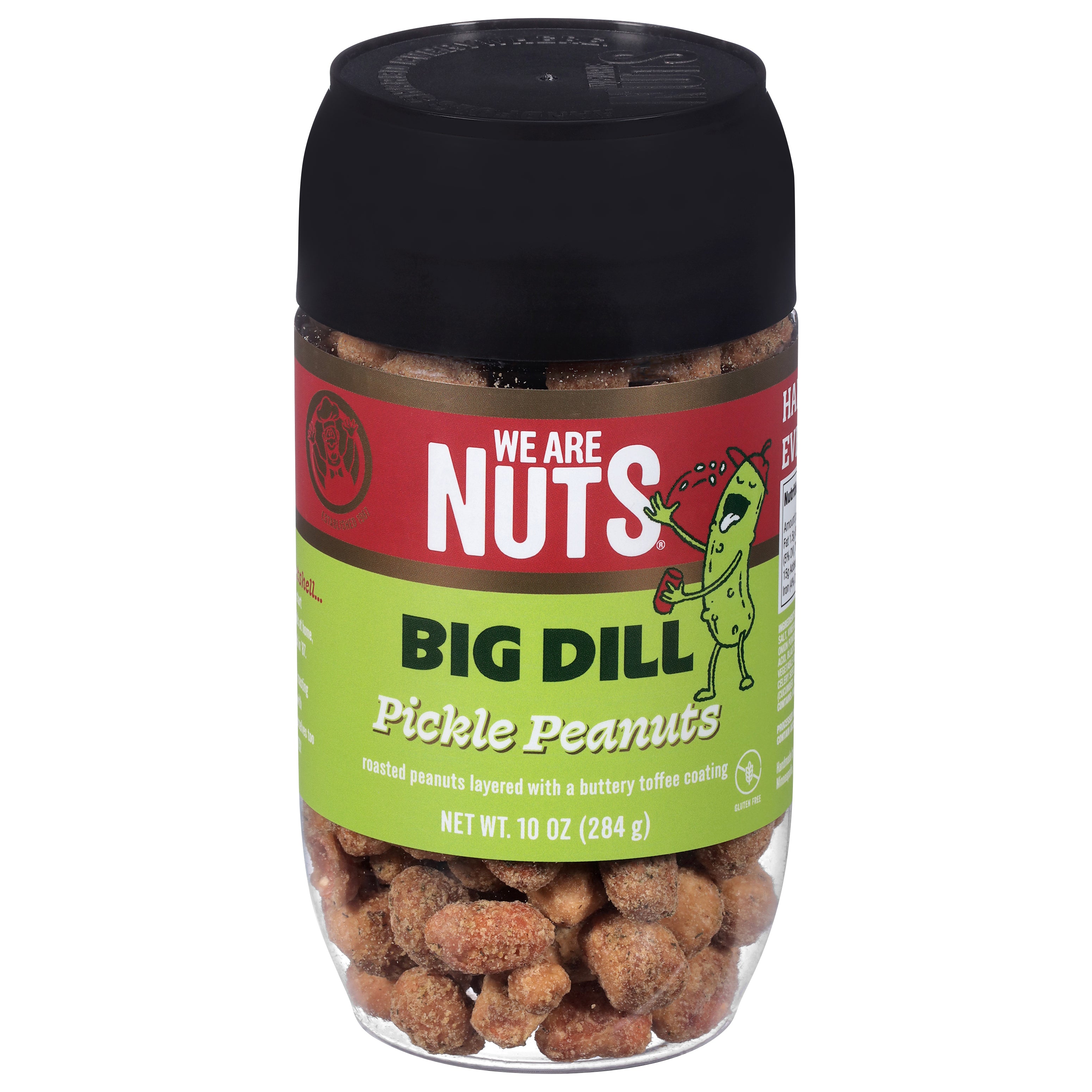 We Are Nuts Big Dill Pickle Peanuts 10 oz - Case of 12