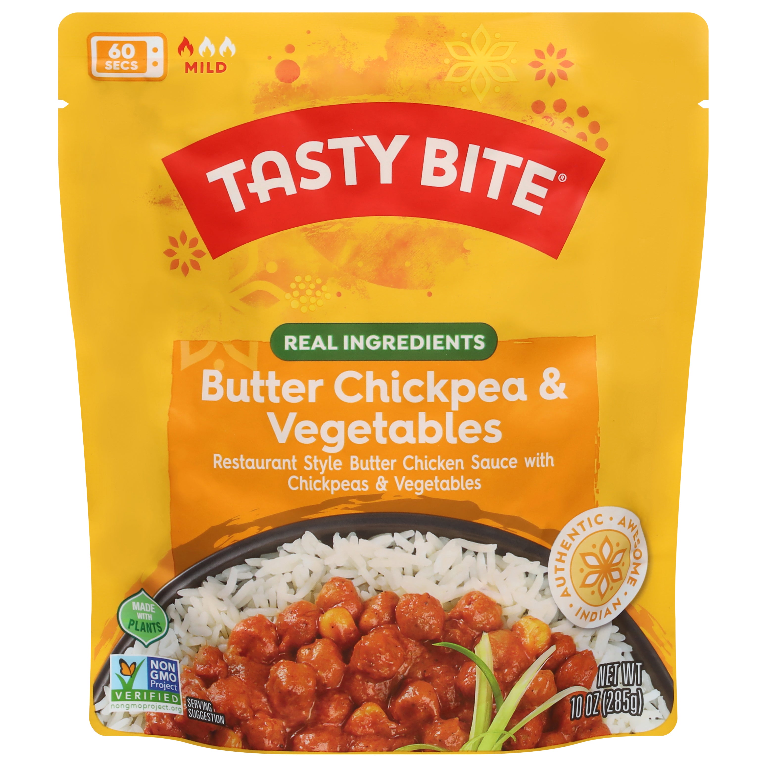 Tasty Bite Butter Chickpea & Vegetables 10 oz - Case of 6